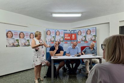 Ana Barceló durante la ejecutiva celebrada el martes