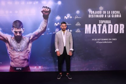 Ilia Topuria en la presentación de ‘Topuria: El Matador’