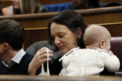 La de Bescansa con su bebé fue la foto de la jornada en el Congreso.