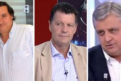 Alex Sopeña, Alfonso Rojo y Antonio Martín Beaumont, directores de los tres medios.