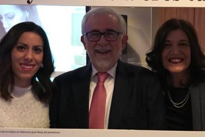 Rosana Belenguer, Francisco Pérez Puche y Ana Talens, los tres premiados de la noche