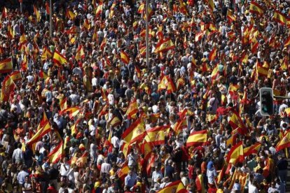 Una manifestación en favor de España en Colón, organizada por DENAES.