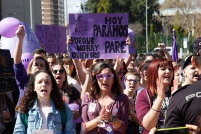 Protesta feminista contra Casado