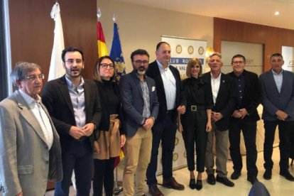 El XVI Empedrao Solidario del Club Rotary La Vall en el Restaurante Les Moreres de La Vall d'Uixó.