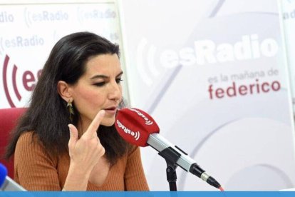 Rocío Monasterio, en la entrevista con Jiménez Losantos.