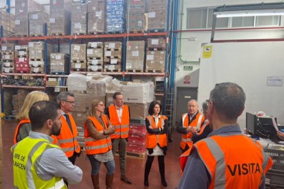 Visita de  Mari Carmen de España al área industrial del Pla de la Vallonga