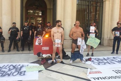 Protesta de los bomberos del Consorcio de Castellón