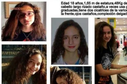 El cartel de Patricia Aguilar difundido cuando desapareció en enero de 2017