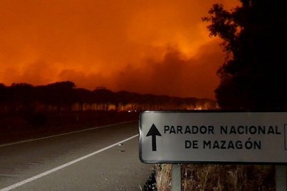 Eficaz intervención en la evacuación del Parador de Mazagón