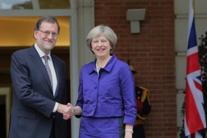 Rajoy y May, en unos de sus encuentros