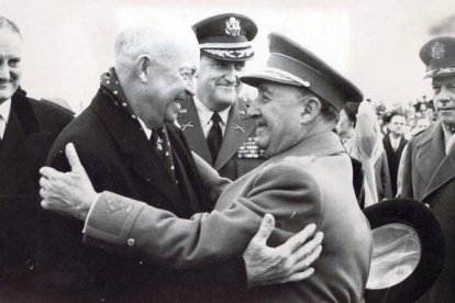 Ike y Franco, en la base de Torrejón aquel 21 de diciembre de 1959