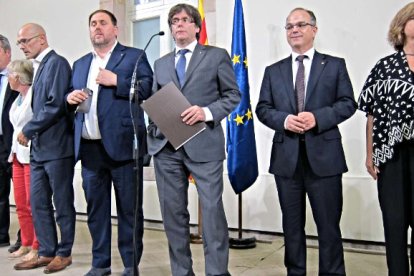 Puigdemont y su Govern, el pasado 1 de octubre