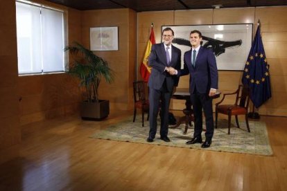 Rajoy y Rivera, en agosto de 2016