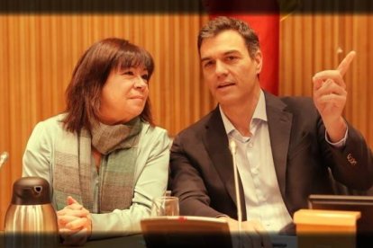 Pedro Sánchez y Cristina Narbona, esta semana