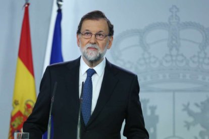 Rajoy, en Moncloa, el pasado 1 de octubre