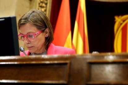 Sobre Carme Forcadell pesan presuntos delitos de prevaricación, malversación y desobediencia.