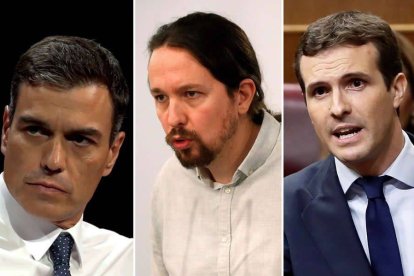 La partida entre Sánchez e Iglesias que acabó a puñetazos y ganó Casado