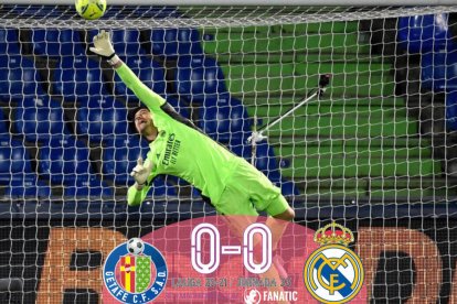 Getafe 0 - 0 Real Madrid: Courtois evitó males mayores