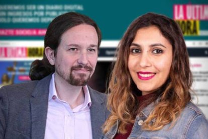 Pablo Iglesias y Dina Bousselham