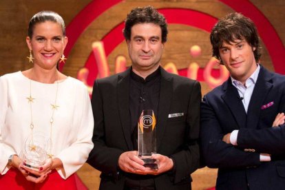 Samantha Vallejo-Nágera, Pepe Rodríguez y Jordi Cruz, jurado de Masterchef