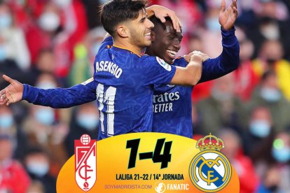 Granada 1 – 4 Real Madrid: El Madrid se gusta en Granada