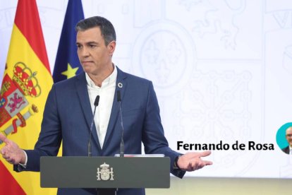 El presidente del Gobierno, Pedro Sánchez