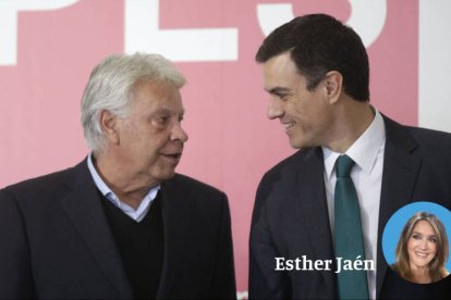 Felipe González y Pedro Sánchez