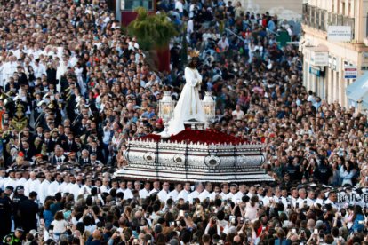 La procesión del Cautivo el Lunes Santo en Málaga.