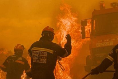 El incendio de Segorbe el pasado junio