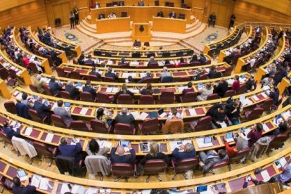 Panorámica del Senado, la cámara más relevante en la gestión del 155