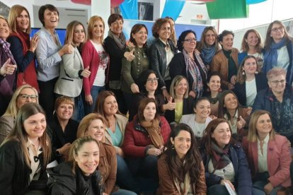 Dolors Montserrat e Isabel Bonig, durante un acto del PP con mujeres