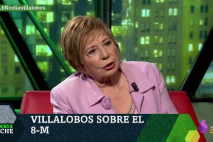 Villalobos, en el plató de La Sexta Noche