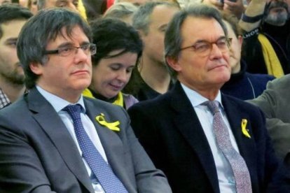 Carles Puigemont y Artur Mas