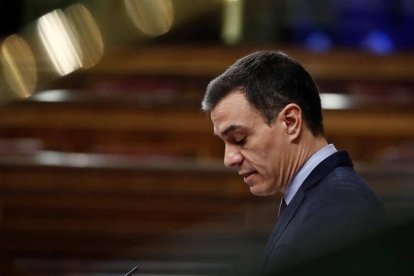 El presidente del Gobierno, Pedro Sánchez