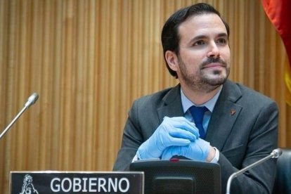 El ministro de Consumo y líder de IU, Alberto Garzón.