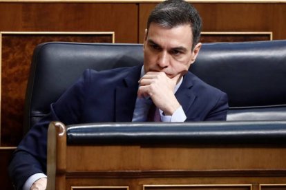 Pedro Sánchez, en el Congreso