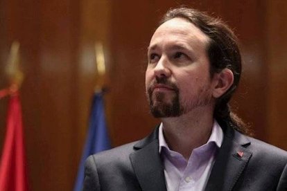 El vicepresidente segundo y líder de Podemos, Pablo Iglesias