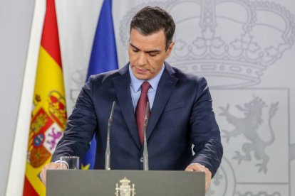 El presidente del Gobierno, Pedro Sánchez