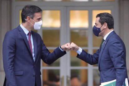 Encuentro entre Sánchez y Moreno hoy en Moncloa.