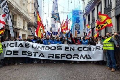 Manifestación en contra de la reforma de la Ley de Seguridad Ciudadana