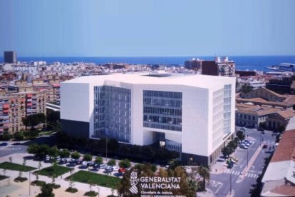 Boceto del proyecto de la Ciudad de la Justicia de Alicante