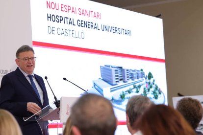 Puig durante la presentación del nuevo espacio sanitario de Castellón - GVA