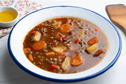 Lentejas con verduras, receta de la abuela