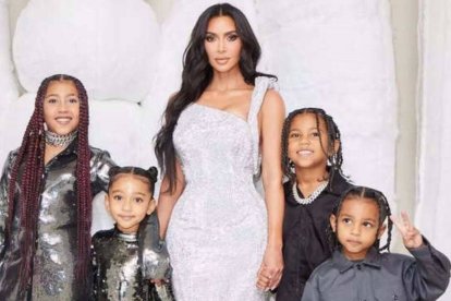 Los cuatro hijos de Kim Kardashian y Kanye West