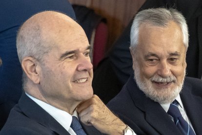 Los expresidentes de Andalucía Manuel Chaves y José Antonio Griñán en el juicio de los ERE.