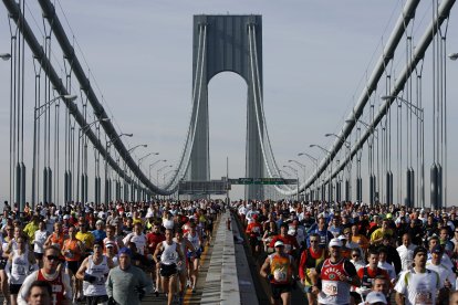 Fotografía de una edición pasada de la Maratón de Nueva York.