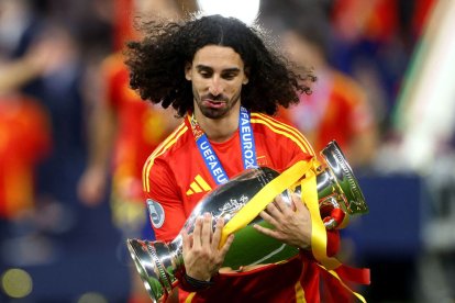 Marc Cucurella, uno de los grandes descubrimientos virales de la Eurocopa 2024.