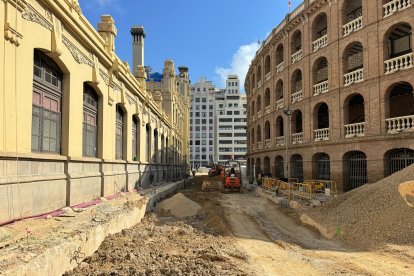 Obras del túnel entre Xàtiva y Alacant