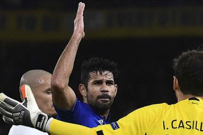 Costa y Casillas tuvieron más que palabras en el terreno de juego.