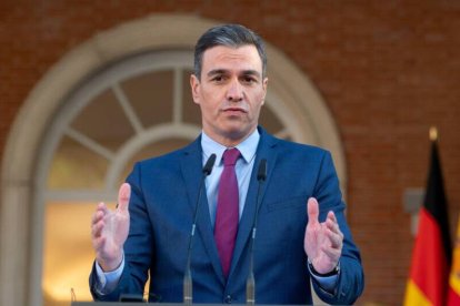 El presidente del Gobierno, Pedro Sánchez